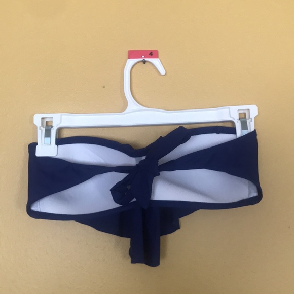 navy blue strapless bikini top - Picture 2 of 3